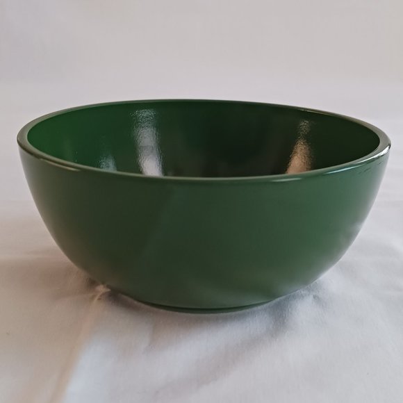 Vintage Hazel Atlas Ovide Forest Green Platonite 4.75" Cereal Chili Bowl - Picture 1 of 5